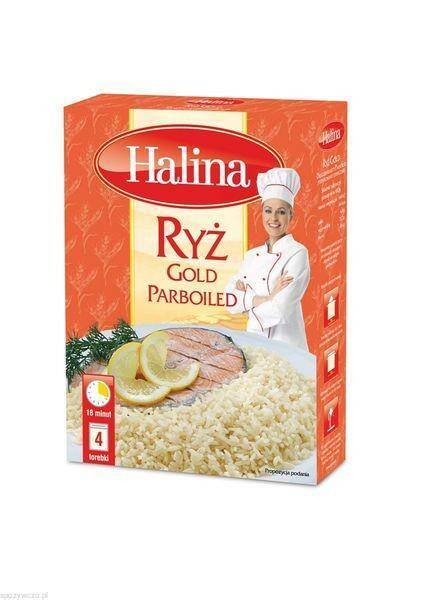 HALINA ryż GOLD parab.4x100g*12 (Zdjęcie 1)