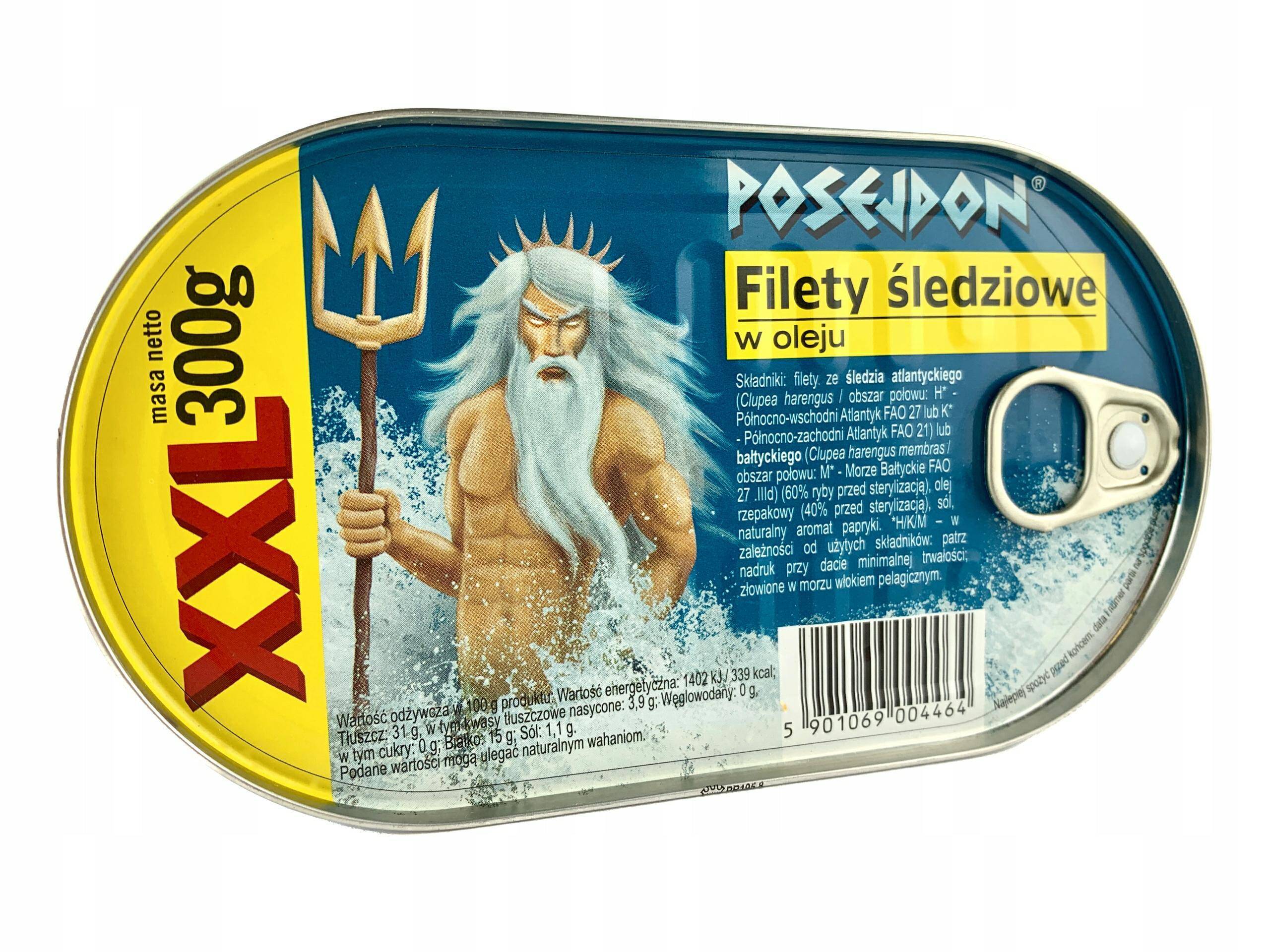 POSEJDON filet śledziowy OLEJ 300g*9