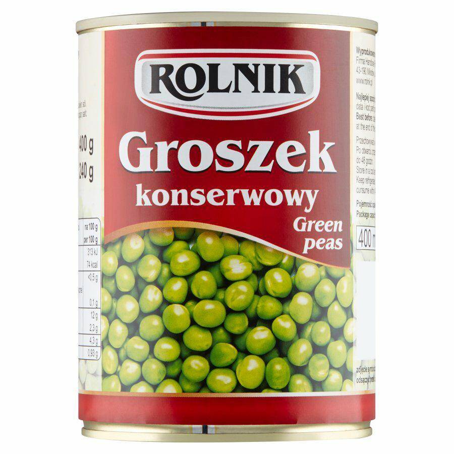 ROLNIK Groszek konserwowy 400g*6.