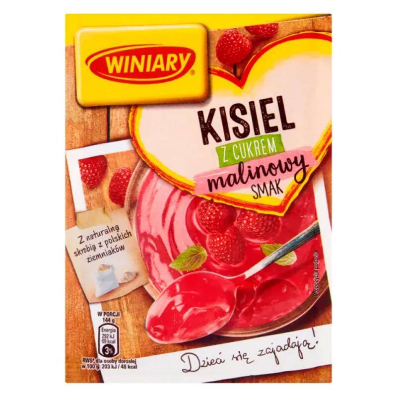 WINIARY kisiel malinowy 77g*25