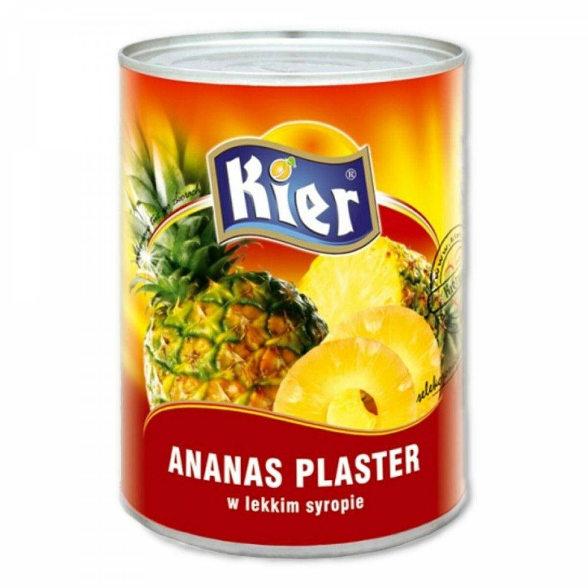 KIER Ananas plastry 565g*24