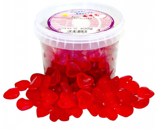 BOBO JELLY Żelki Serduszka 400g*12