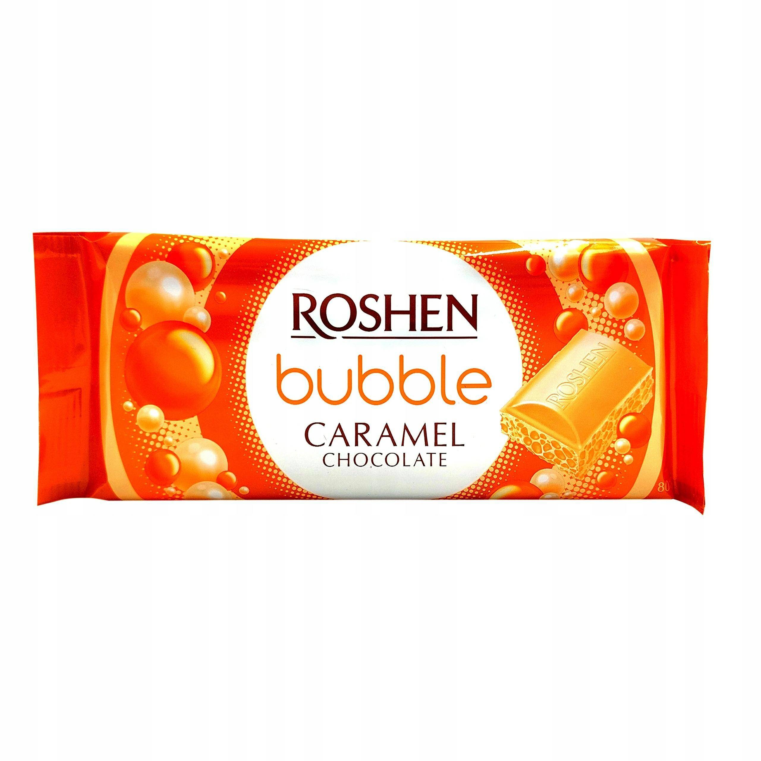 ROSHEN czekol. Bubble Caramel 80g*20