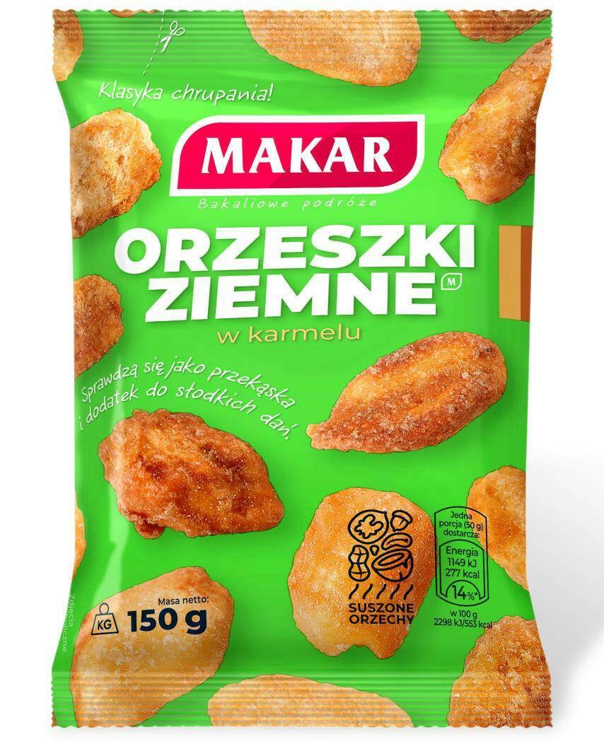 B MAKAR Orzechy Ziemne w Karmelu 150g