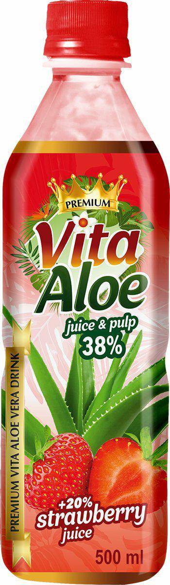 Aloes VITA ALOE 0,5L Truskawka 38%*24.