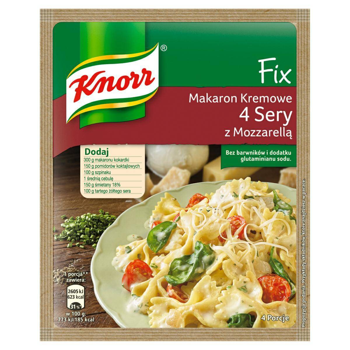 KNOR Fix 4 sery mozzarella 45g*20