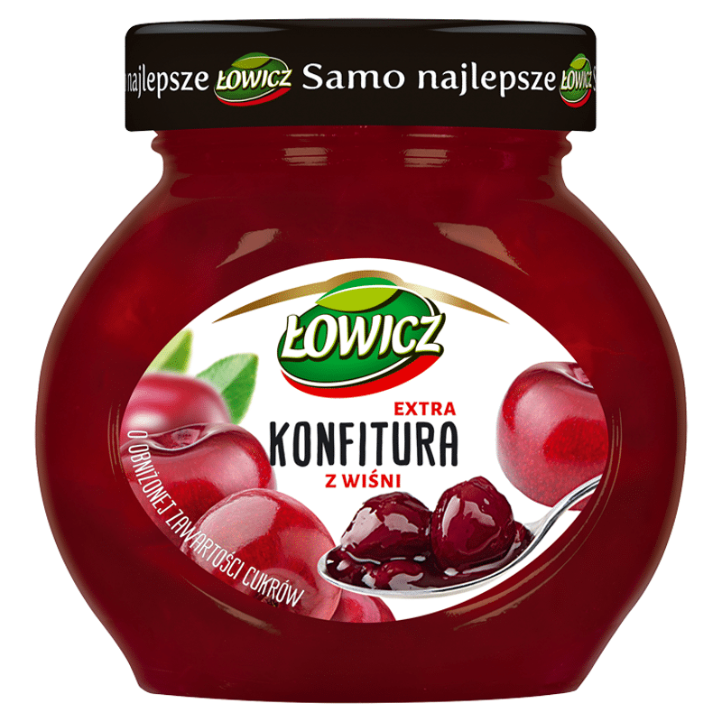 Przetwory ŁOWICZ konfitura wiśniowa 240g*8.