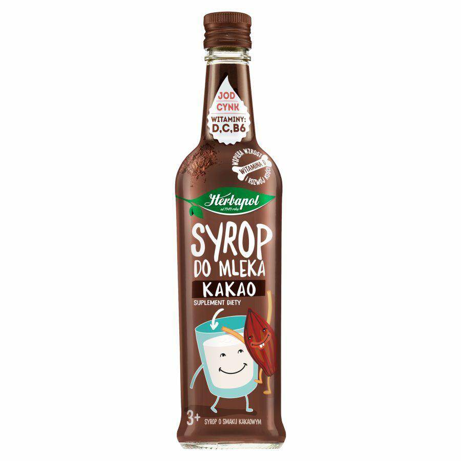 Syrop HERBAPOL  do mleka 420ml KAKAO*8