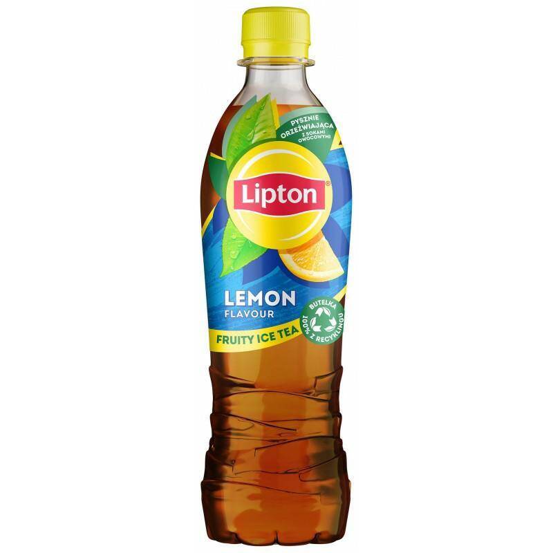 Lipton Ice Tea 500ml Lemon SOK *12 NOWA! (Zdjęcie 1)
