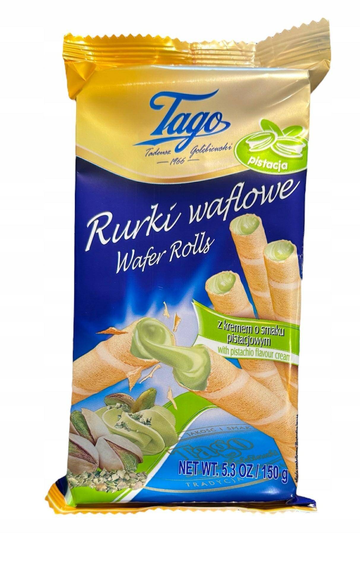 TAGO Rurka Pistacjowa 150g*14.