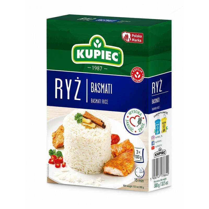 KUPIEC ryż basmati 3x100g*12
