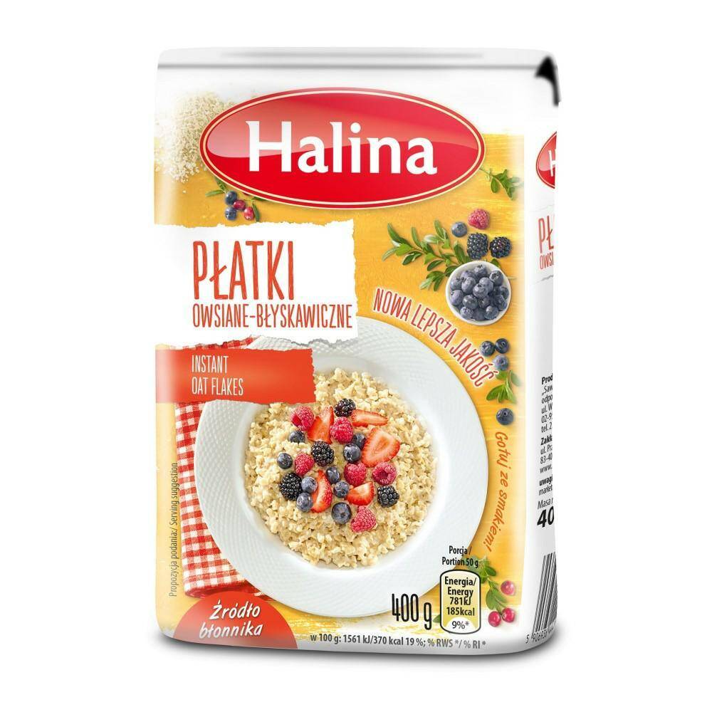 HALINA płatki OWSIANE błyskawiczne 400g [10]