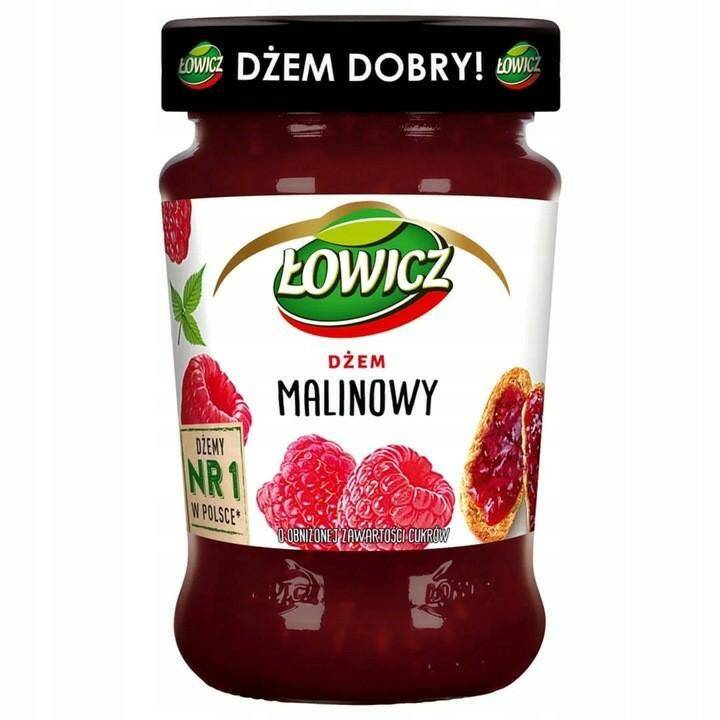 ŁOWICZ dżem MALINA 280g [8]