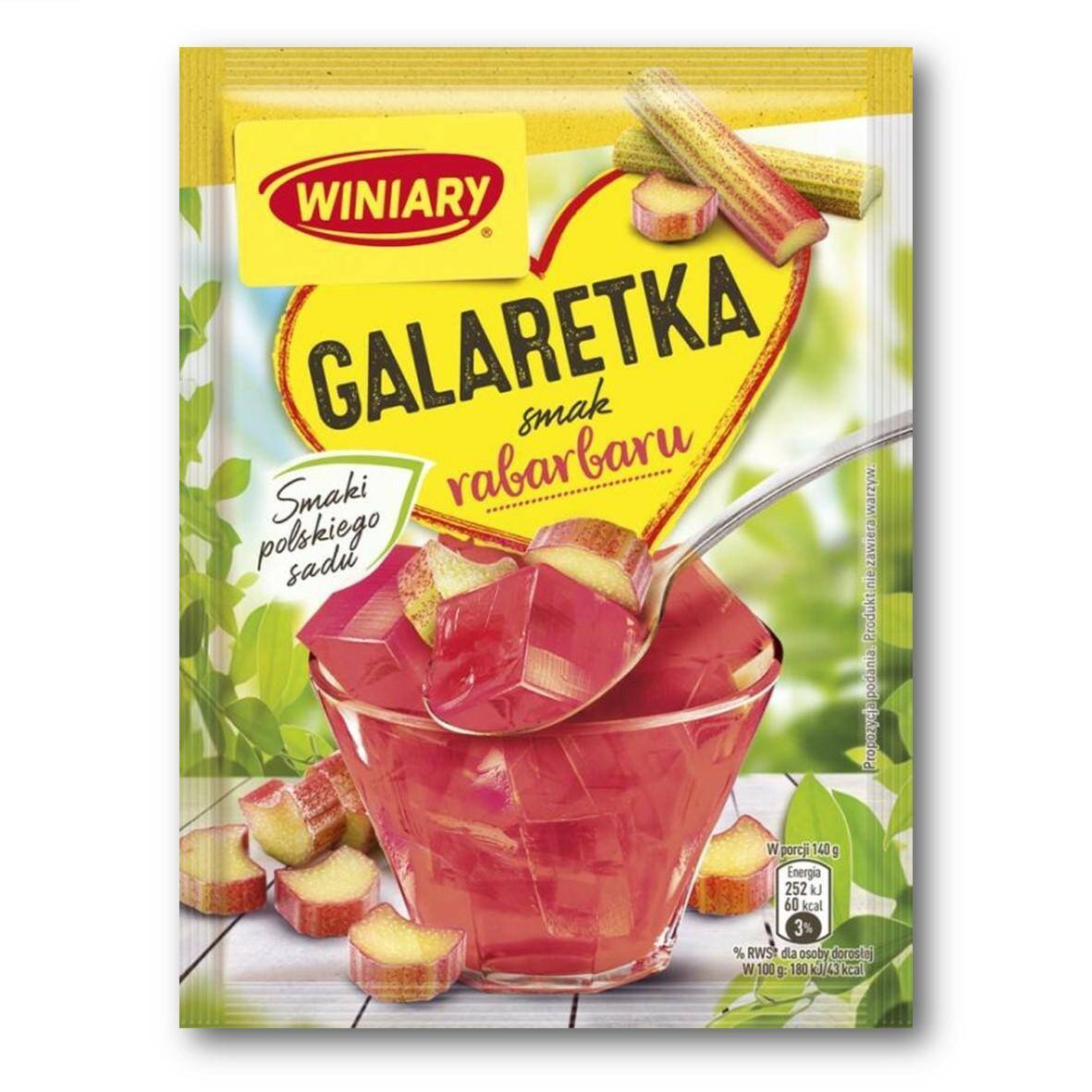 WINIARY galaretka RABARBAR 47g [25] data 30.11.