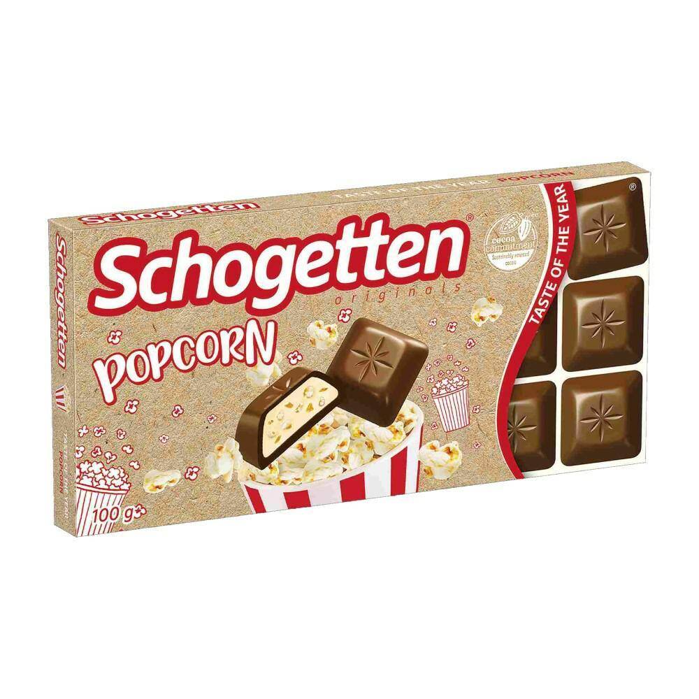 SCHOGETTEN czekolada POPCORN 100g