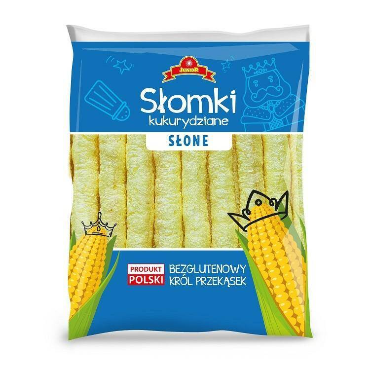 JUNIOR słomka kukurydziana SŁONA 60g [15]