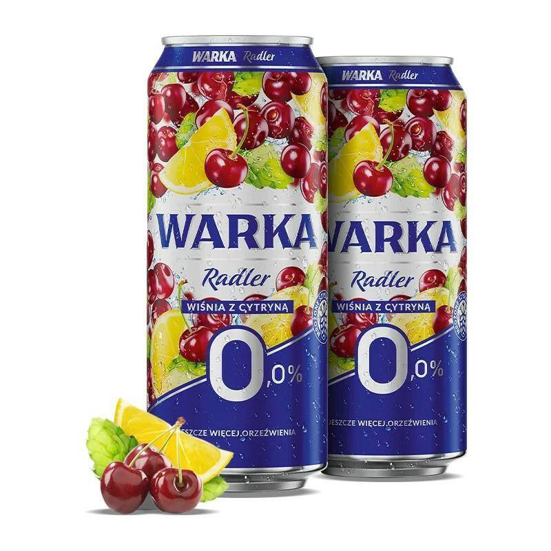 PIWO puszka WARKA RADLER WIŚNIA z CYTRYNĄ 0% 0,5L [24]