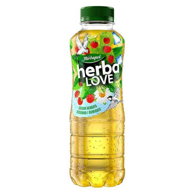 Herbapol HERBALOVE napój herbaciany POZIOMKA-RUMIANEK 0,5l [6]