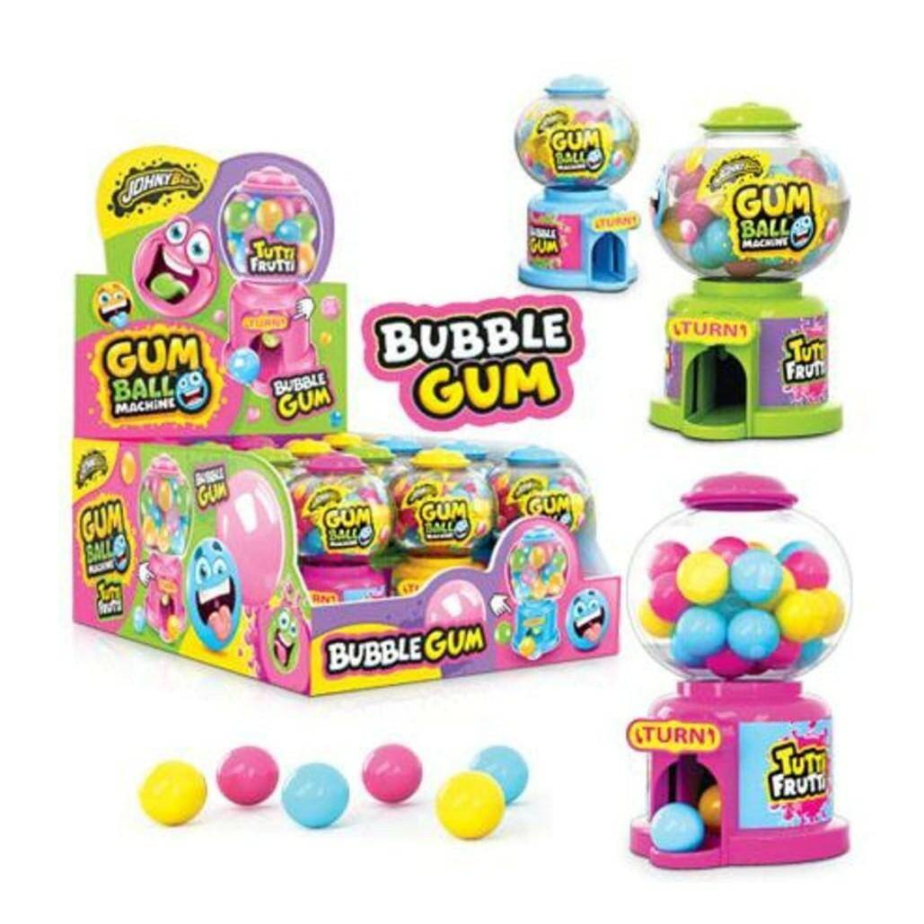 JOHNY BEE guma BUBBLE GUM MACHINE 30g x12sz