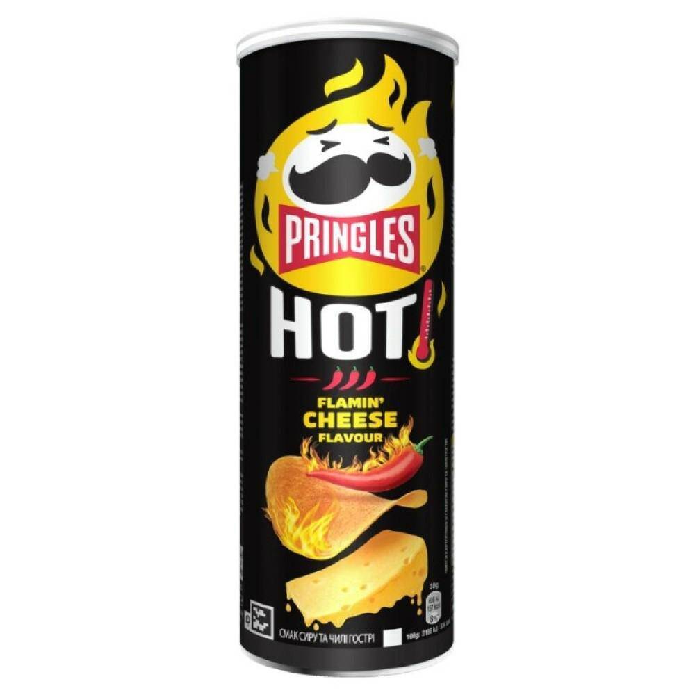 PRINGLES HOT FLAMIN CHEESE 160g [19]
