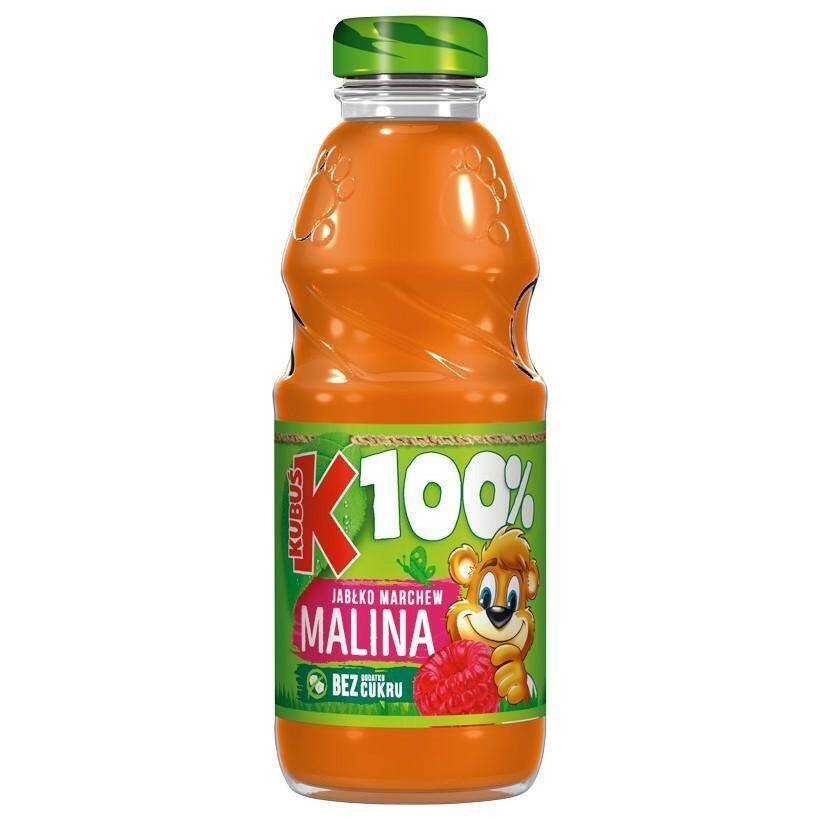 KUBUŚ szkło 0,3L MALINA-marchew-jabłko [20]