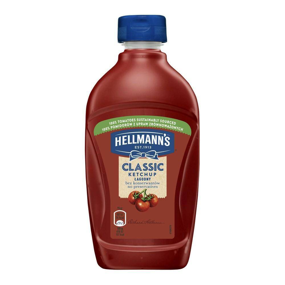 HELLMANS ketchup ŁAGODNY 485g [12]