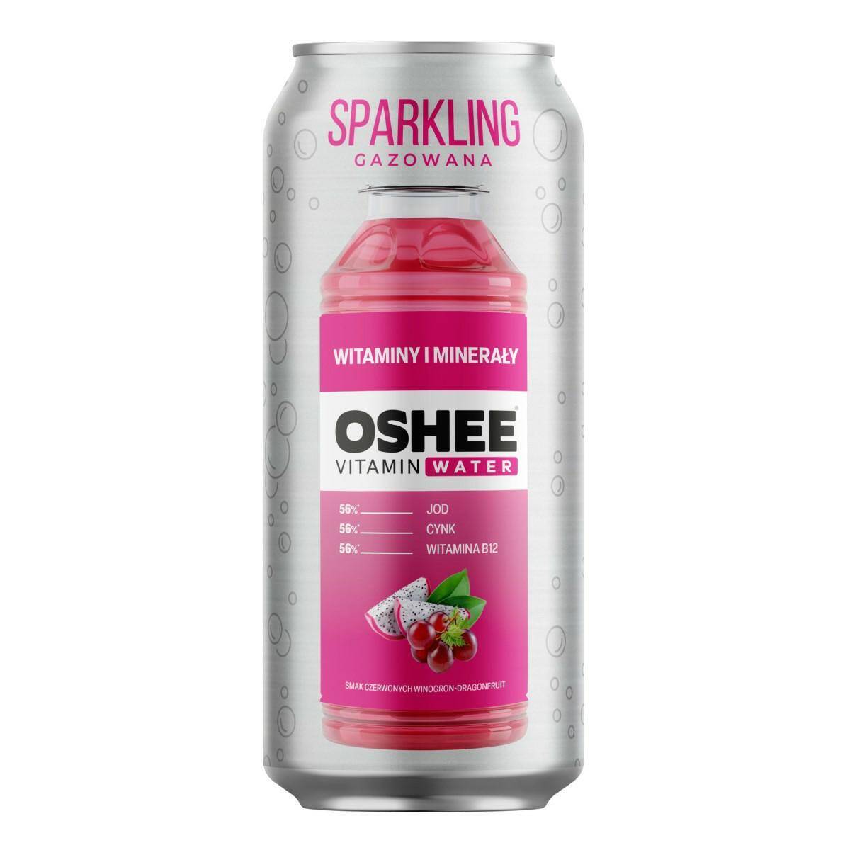 OSHEE 500ml Sparkling Witaminy i Minerały puszka [12]