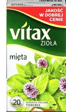 VITAX zioła MIĘTA 20 torebek [10]