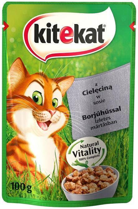 KITEKAT .100g Cielęcina saszetki *24