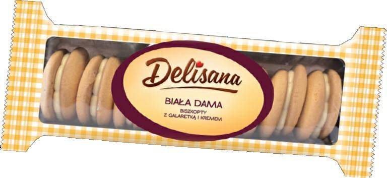 DELICPOL ciastka BIAŁA DAMA 125g [30]