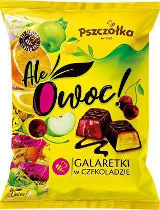 PSZCZÓŁKA cukierki 1kg  ALE OWOC galaretki w czekoladzie