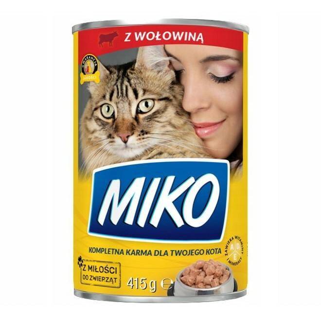 MIKO kot z wołowiną 415g puszka [24]