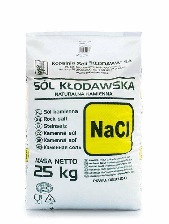 SÓL KAMIENNA niejodowana -GRUBA- KŁODAWSKA -25kg-