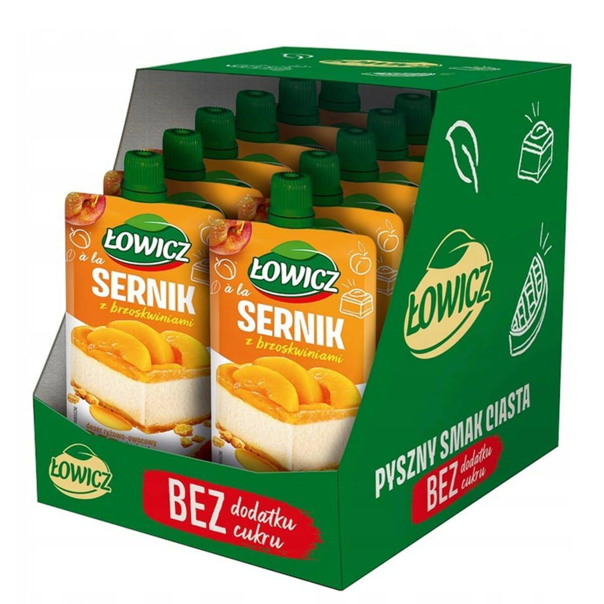 ŁOWICZ deser ryżowo-owocowy SERNIK 100g [12]