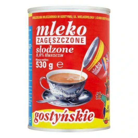 GOSTYŃ mleko zagęszczone SŁODZONE 8,0% 530g [12]