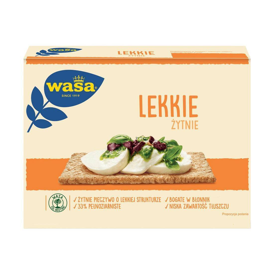 WASA pieczywo lekkie ŻYTNIE 110g [10]