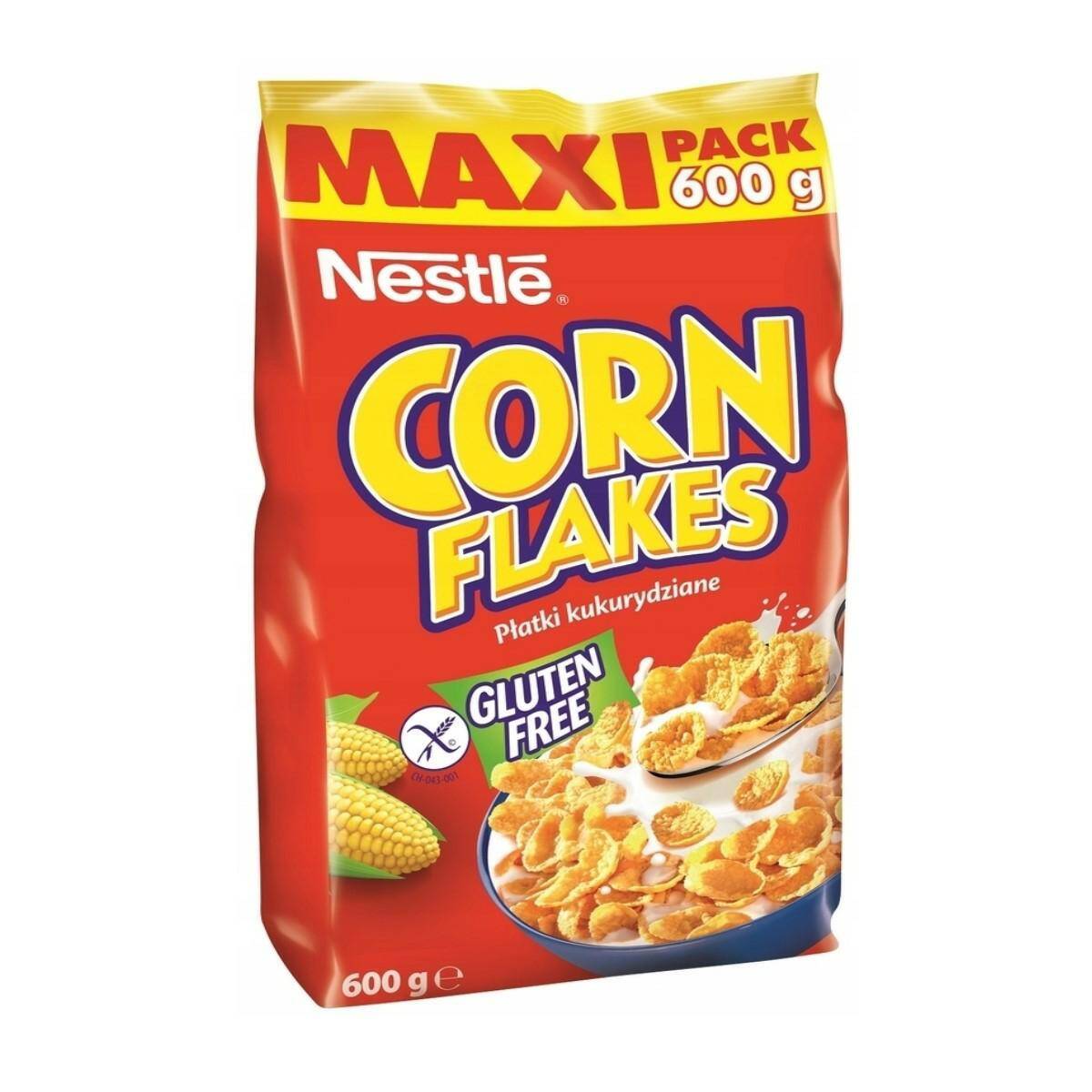 NESTLE płatki 600g CORN FLAKES kukurydziane DUŻA PACZKA [12]