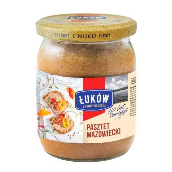 ŁUKÓW PASZTET mazowiecki w słoiku 460g [6]