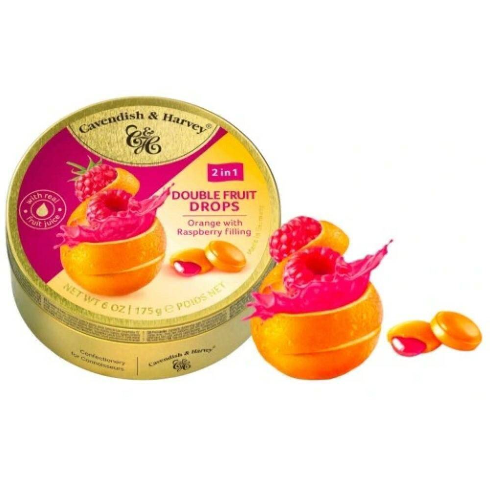 CAVENDISH cukierki PUSZKA pomarańcza-malina 175g [9]