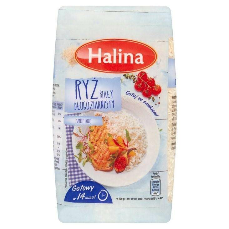 HALINA ryż BIAŁY 1kg [10]