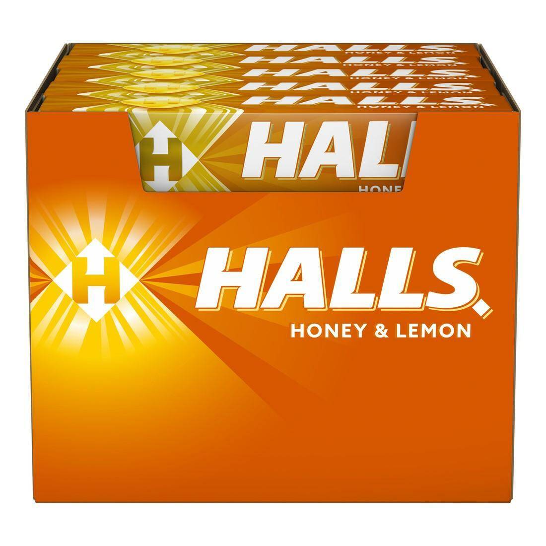 HALLS cukierki ŻÓŁTE Honey-Lemon 33,5g x20szt