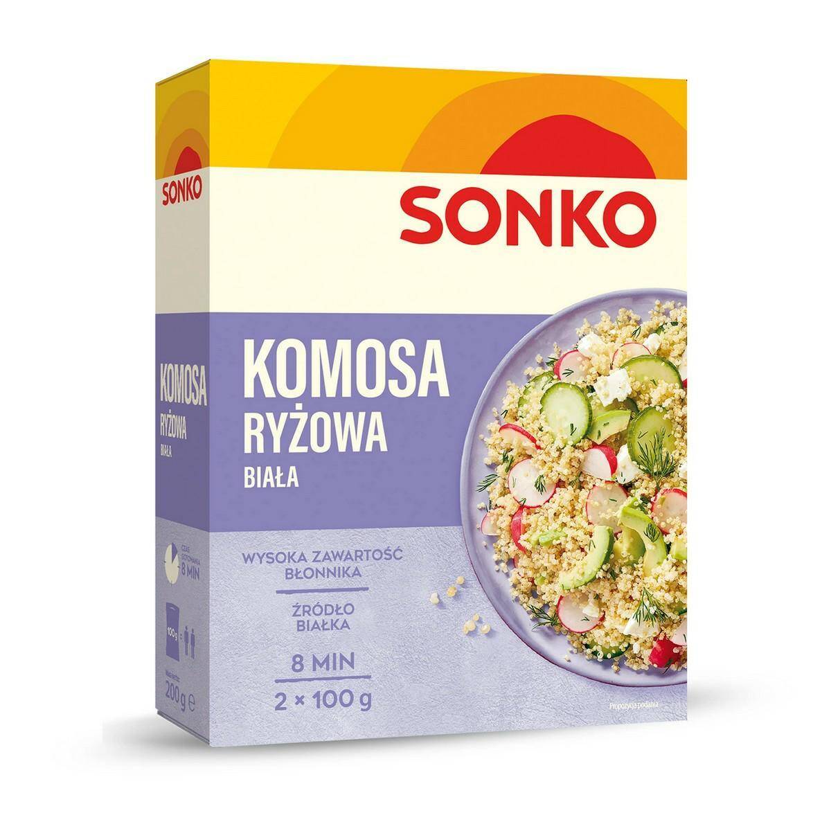 SONKO KOMOSA ryżowa BIAŁA 2x100g saszetki [6]