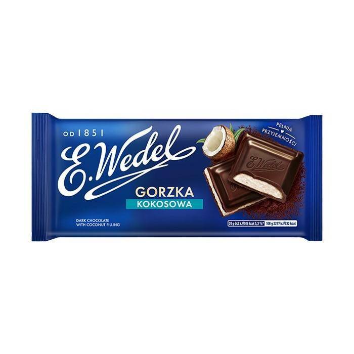 WEDEL czekolada GORZKA KOKOSOWA 100g [20]