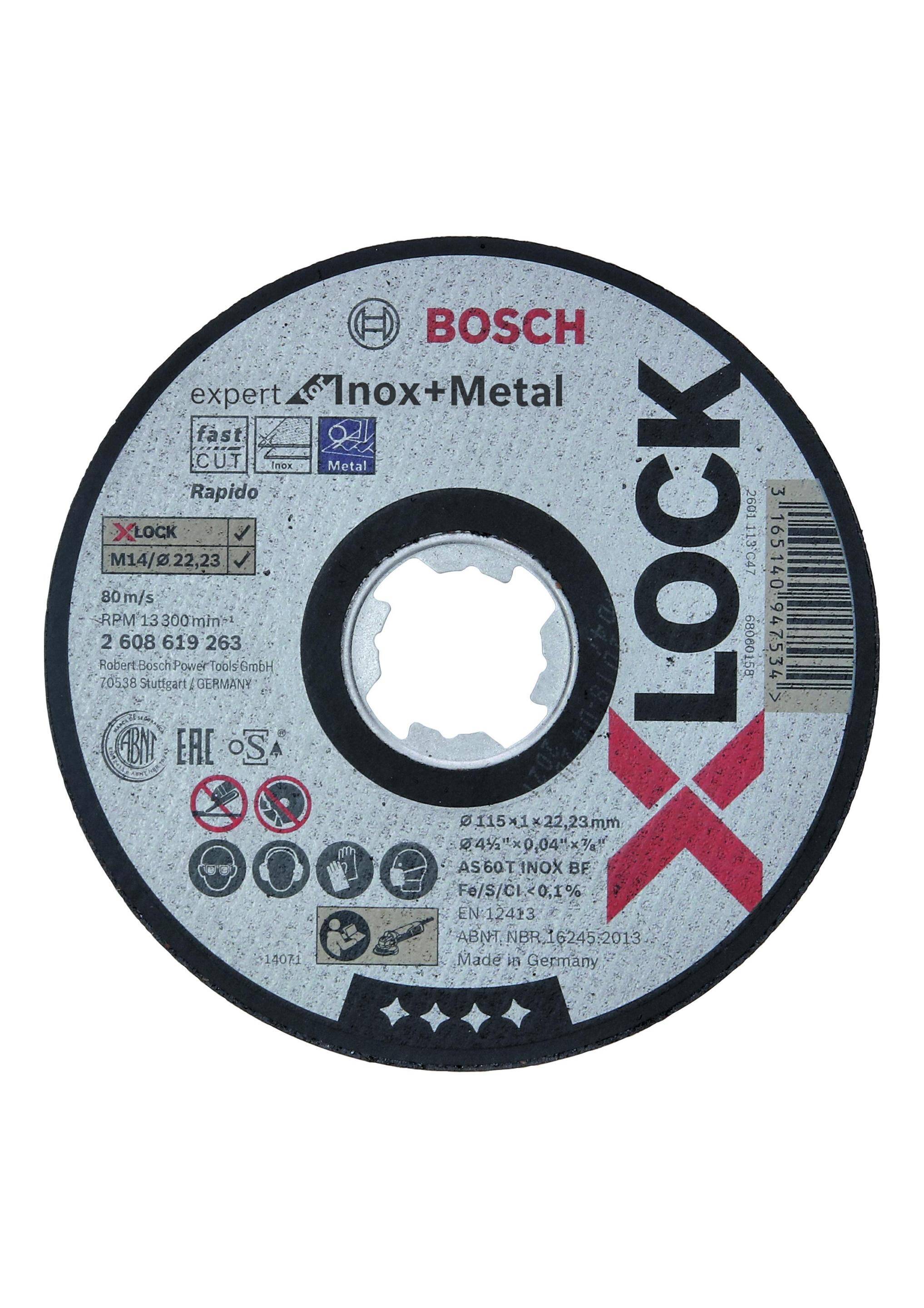 X-LOCK EXPERT INOX+METAL 115X 1X22,23