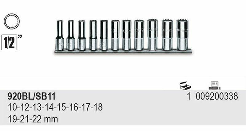 KPL.NASADEK 1/2~ 12-KĄT.DŁ.10-22MM 11SZT