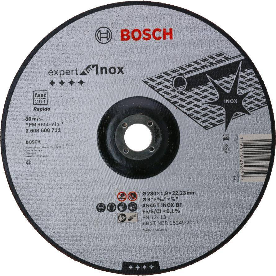 Tar. Tnąca Exp. For Inox 230x22,23x1,9 W