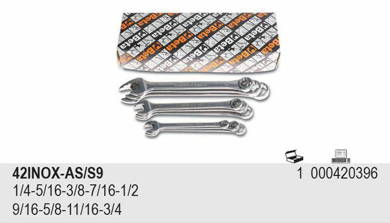 42INOX-AS/S9-9 KLUCZY PŁASKO-OCZKOWYCH
