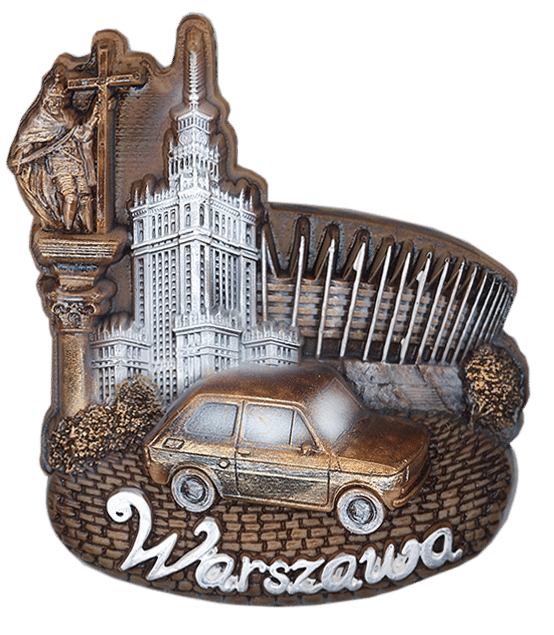 Warszawa magnes  samochód (coffe)2PM-024