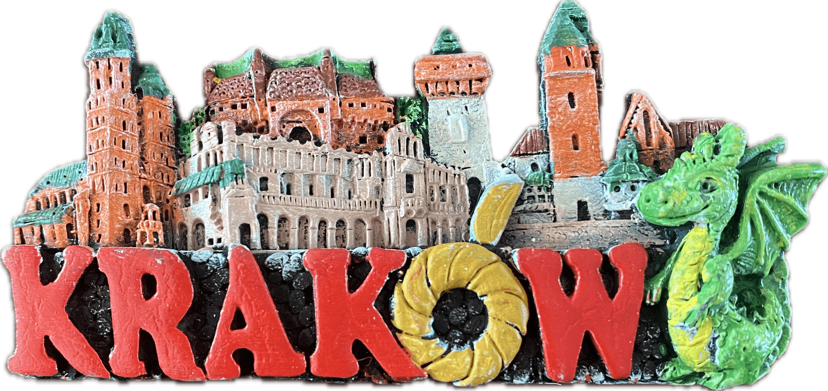 Magnes ręcznie malowany Kraków