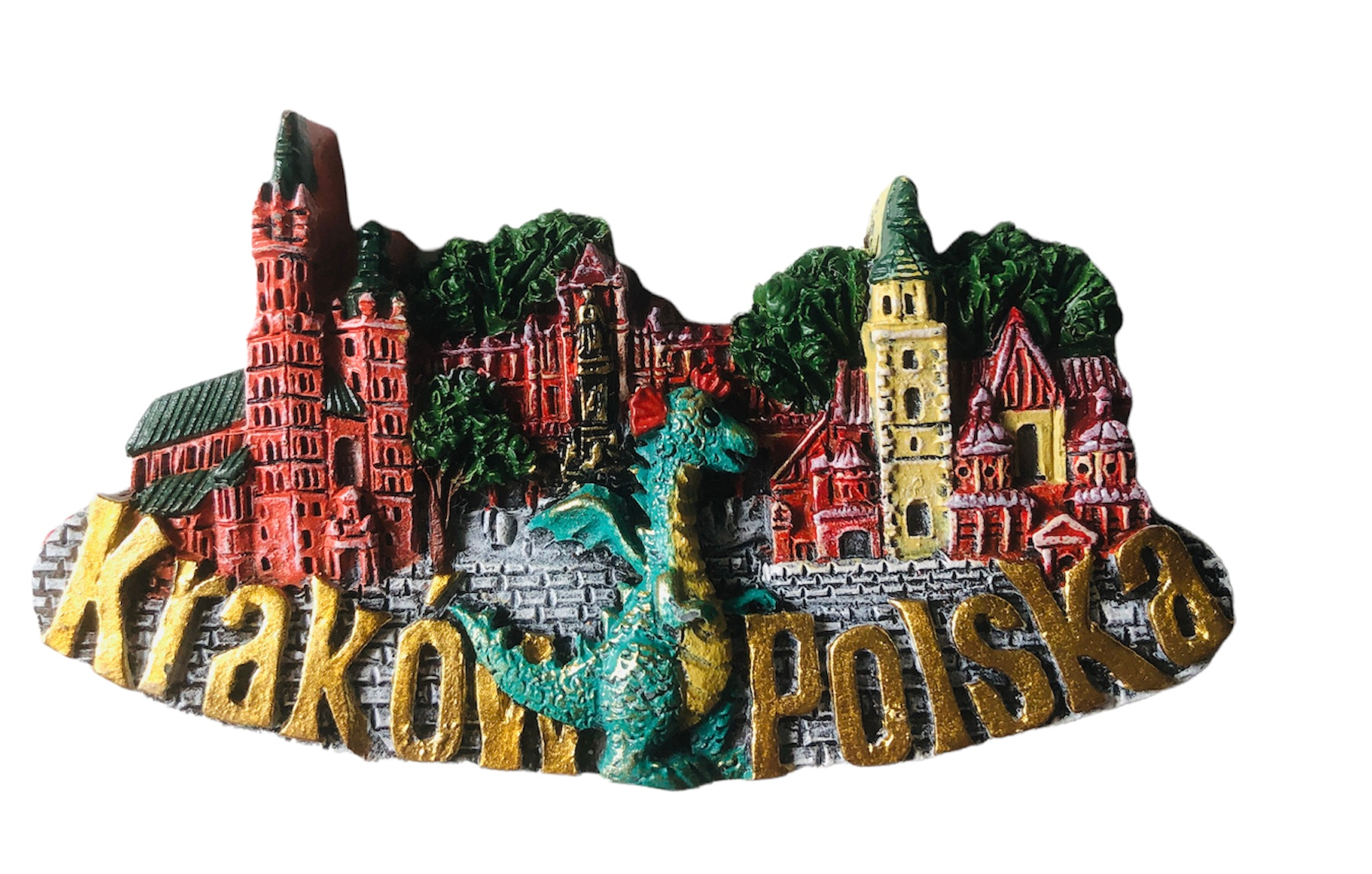 Polyresin magnet Kraków kolor. 3PM-033